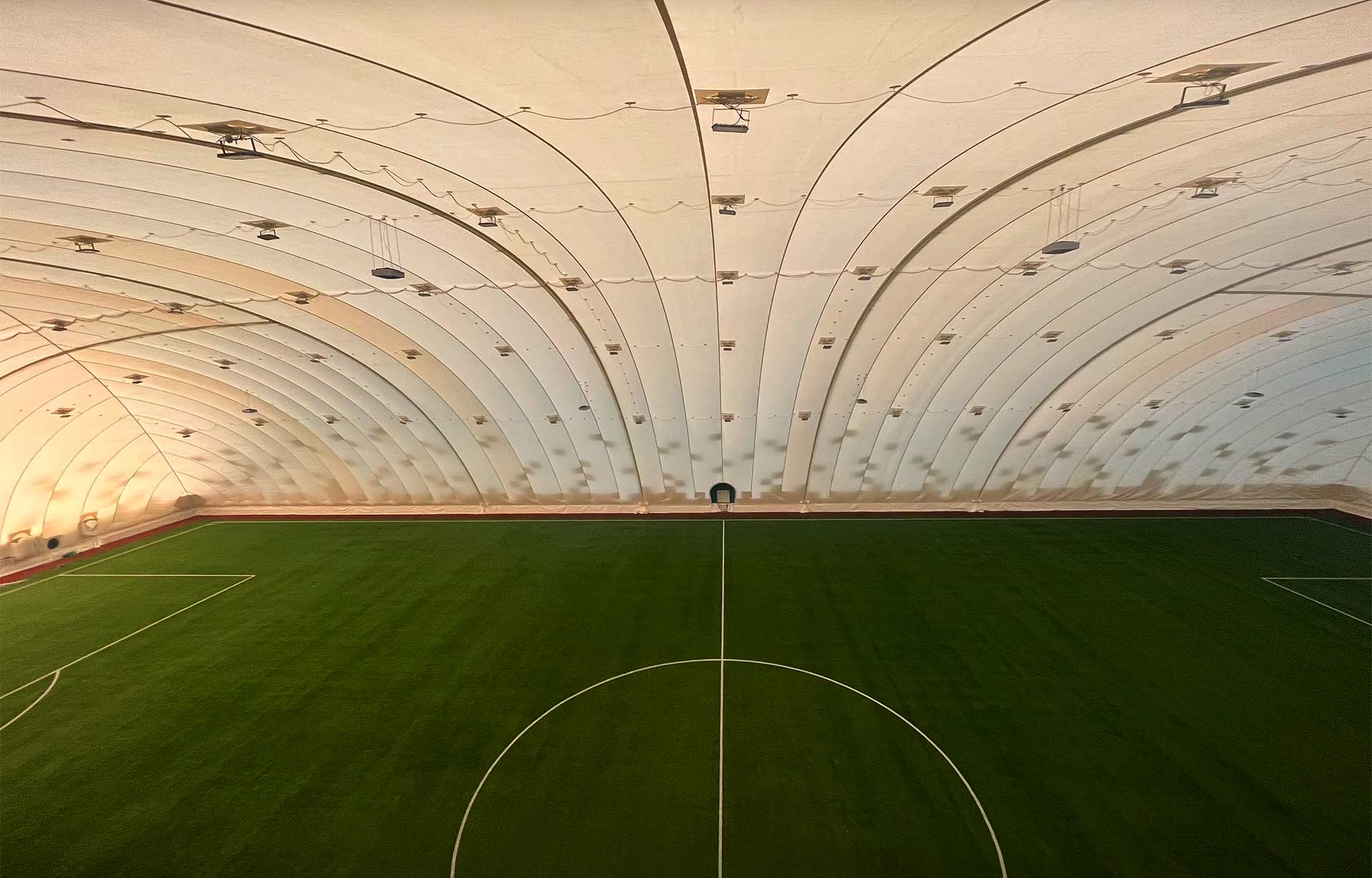 Inside View of Soccer Dome